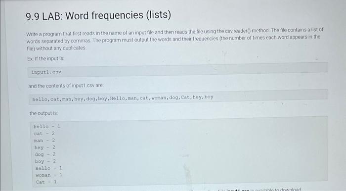 please fix this code. thank you Write a program that first reads