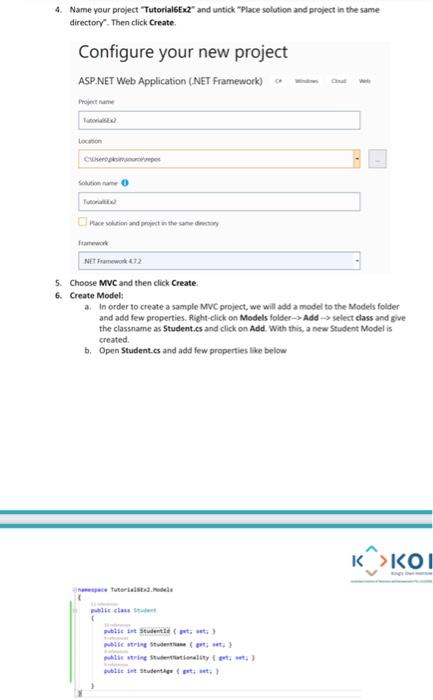 application 1. Start your visual studio 2019 2. Click on Create a