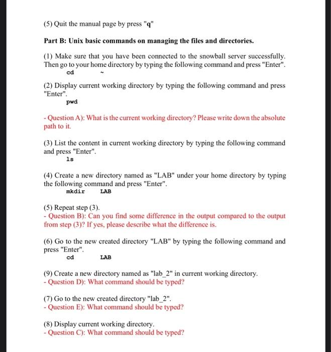 on part B. I created the hello.java file but I have an