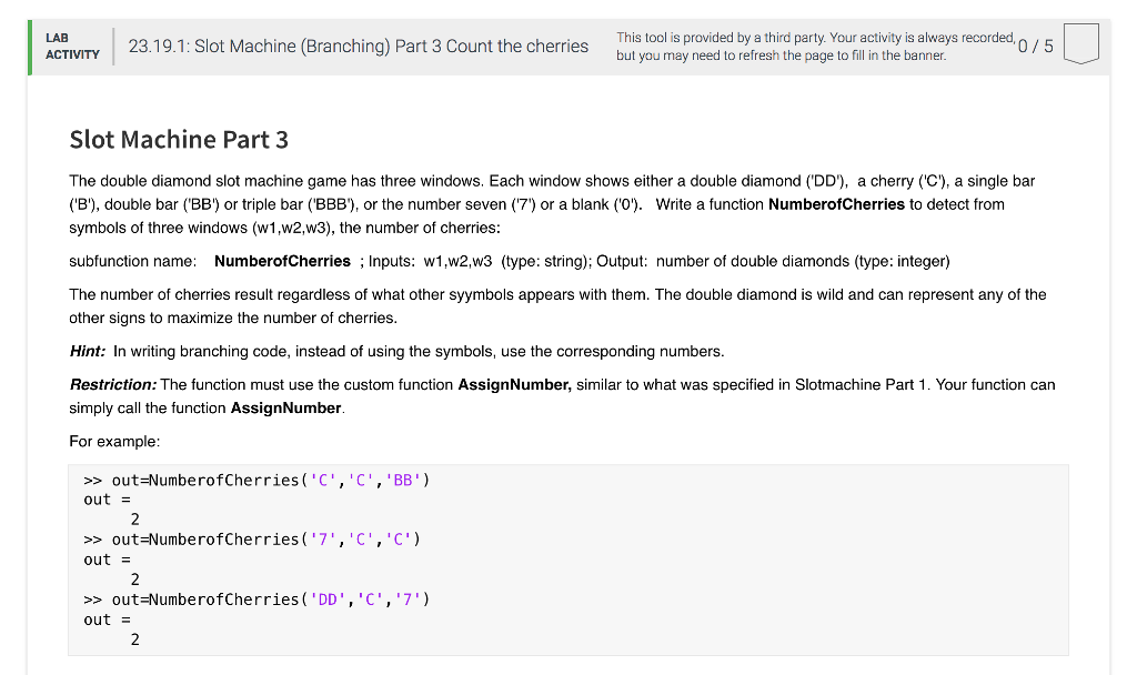 I don't know how to do this problem for matlab. There are