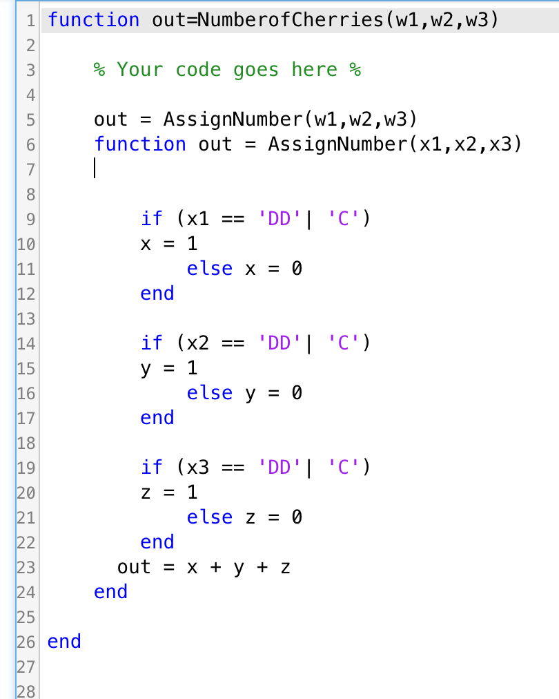 multiple subparts. I tried to do part 3, however, my code does