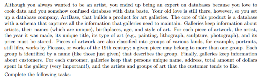  write SQL code (including the constraints) for this question Although you