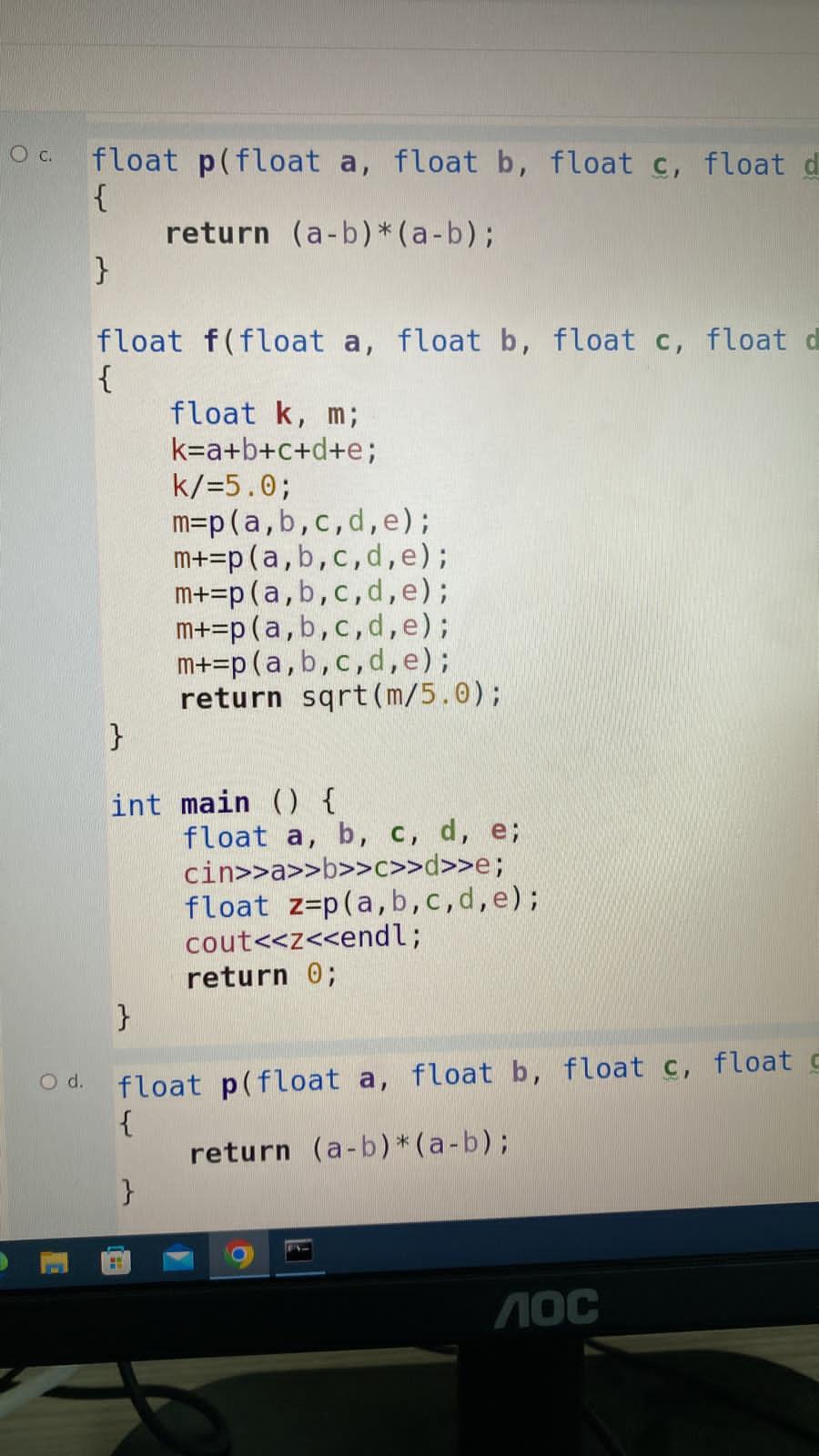 = population mean n= number of scores in sample. Select one: a.