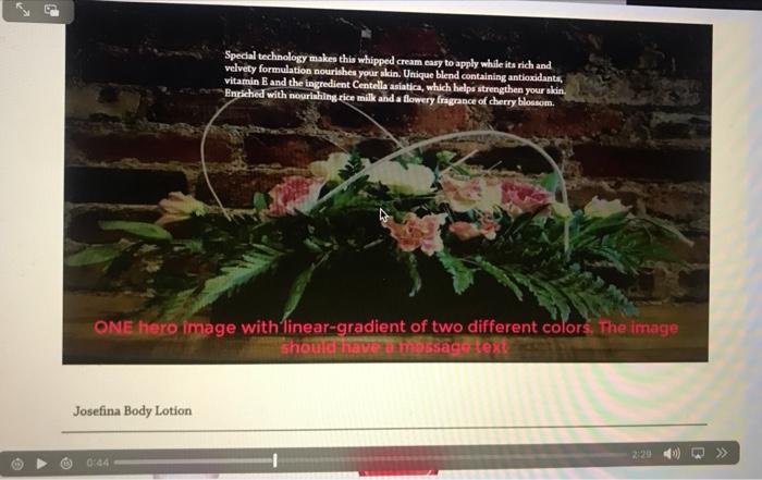 sales page. Josefina Body Care Collection Discover the exotic sensation of all