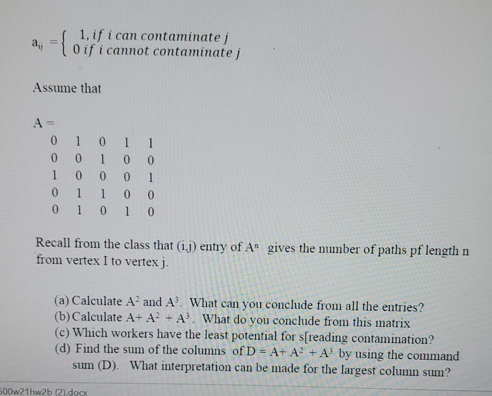 workers in a factory can spread a contaminant. If a worker gets