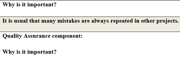components Formal design reviews Sec. 8.2 Peer reviews Sec 8.3 Experts' opinion