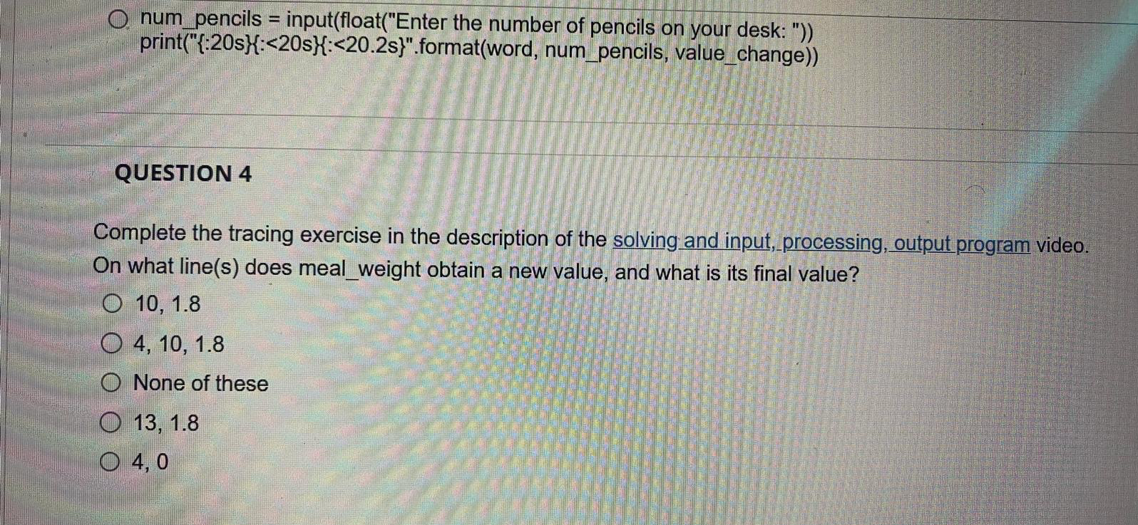  num_pencils = input(float("Enter the number of pencils on your desk: "))