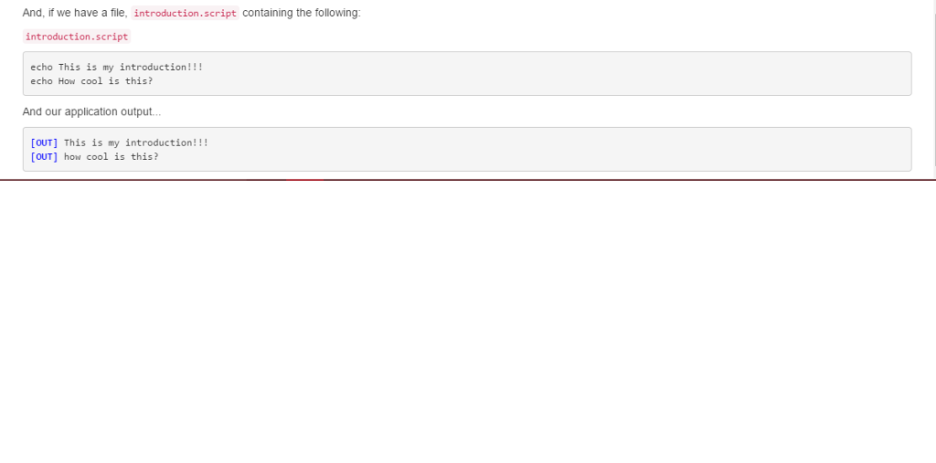 be writing a "shell'' applicationm, it will be on a loop, taking