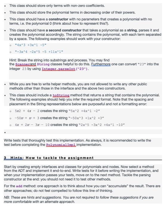 of such a polynomial is f(x)=3x - 5x+ 2x - 4. This