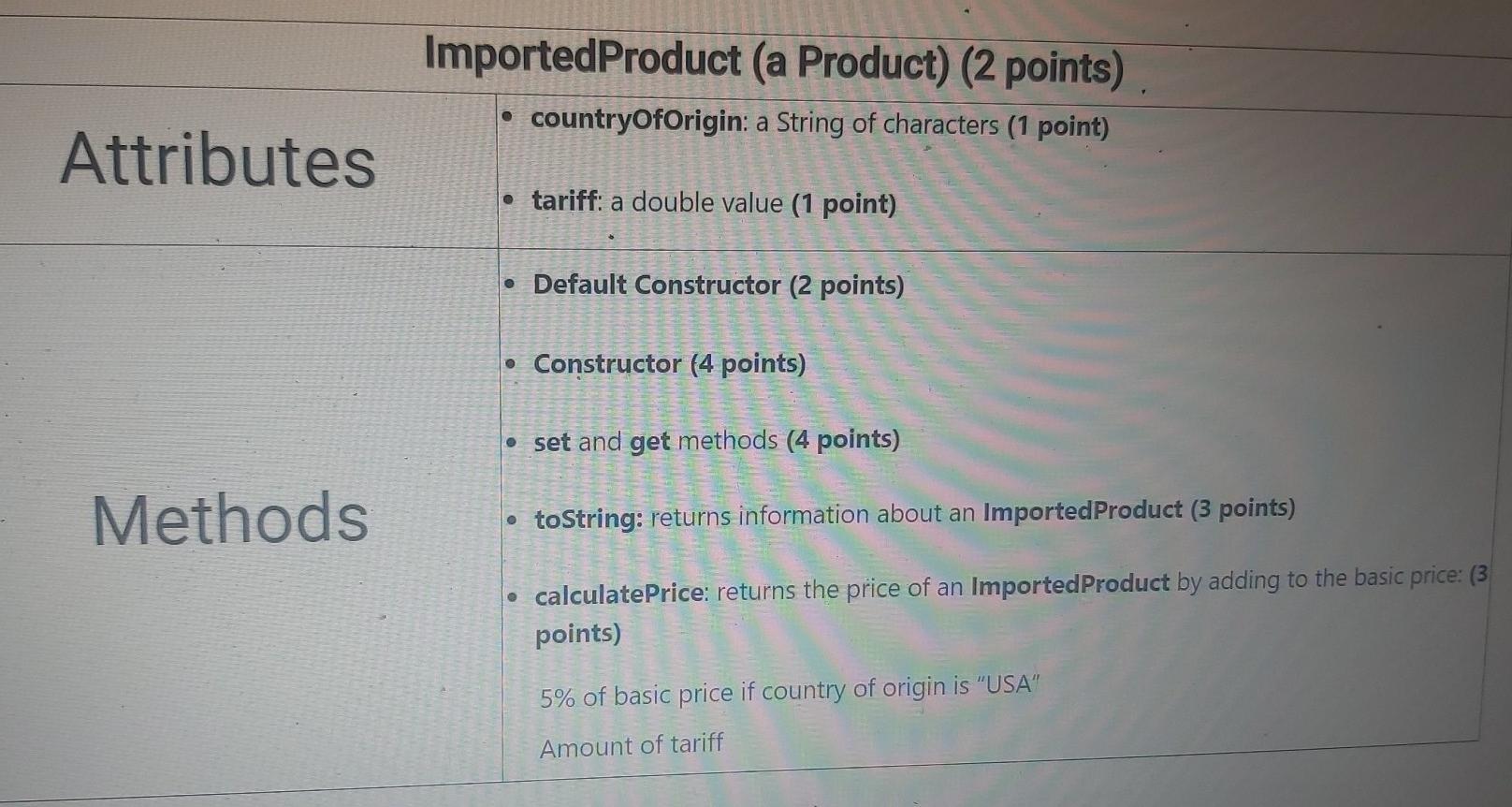 in part 4. Part #1 (20 points). Product (an abstract class) (1