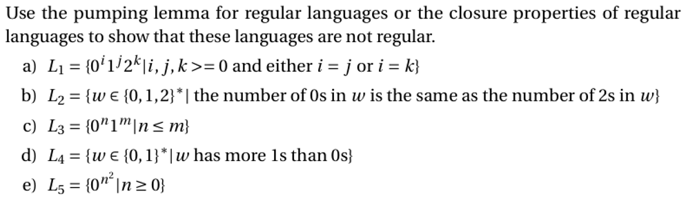 Please answer E. Use the pumping lemma for regular languages or the