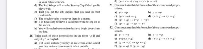 please answer no 32 in your future courses d) The Red Wings