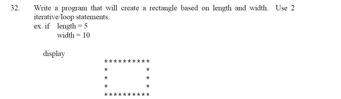 USING C LANGUAGE USE stdio.h only DO NOT USE GLOBAL VARIABLES DO