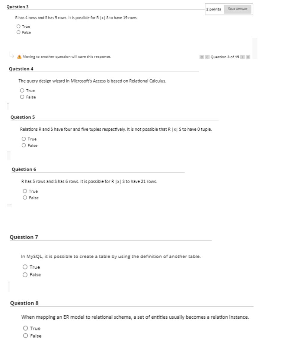  Question 3 2 points Save Answer Rhas 4 rows and Shas
