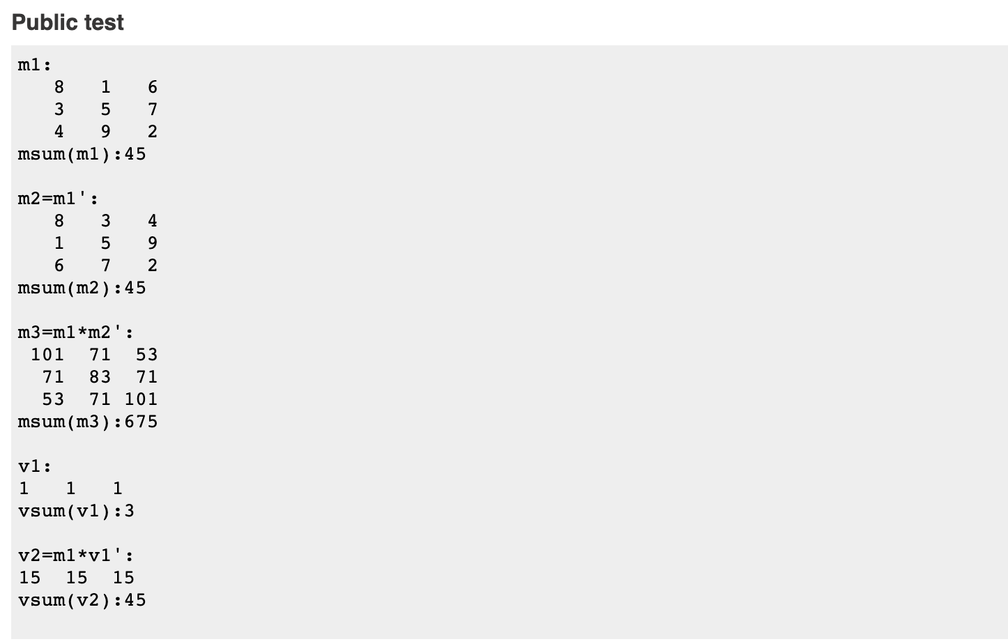 int m1[n][n]; int m2[n][n]; int m3[n][n]; /* assign 3X3 matrix to following