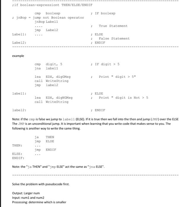 one. Example run: Enter first number: 27 Enter second number: 10 Smaller