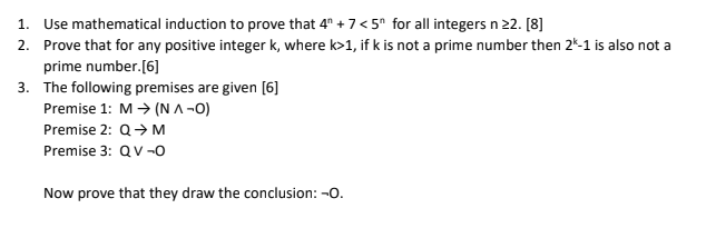 Duscreet math, Please do asap no discription needed 1. Use mathematical induction