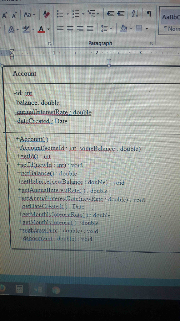 I need help creating a Java program. Here is the exercise I