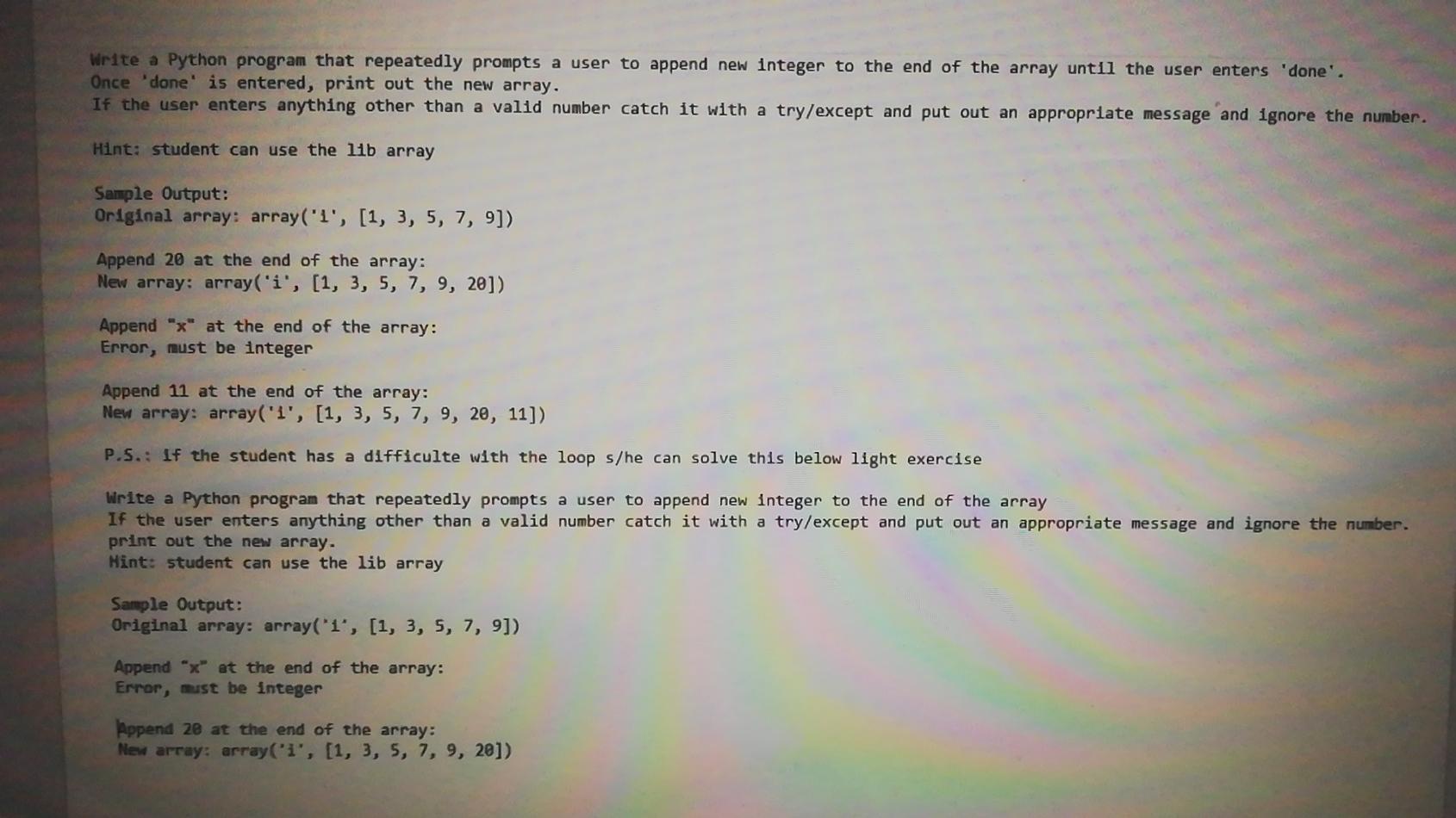 Please write it so ican copy it easily Write a Python