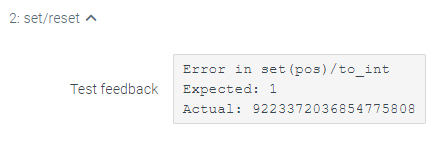 set(): Define a class named Bits that holds a single integer variable.