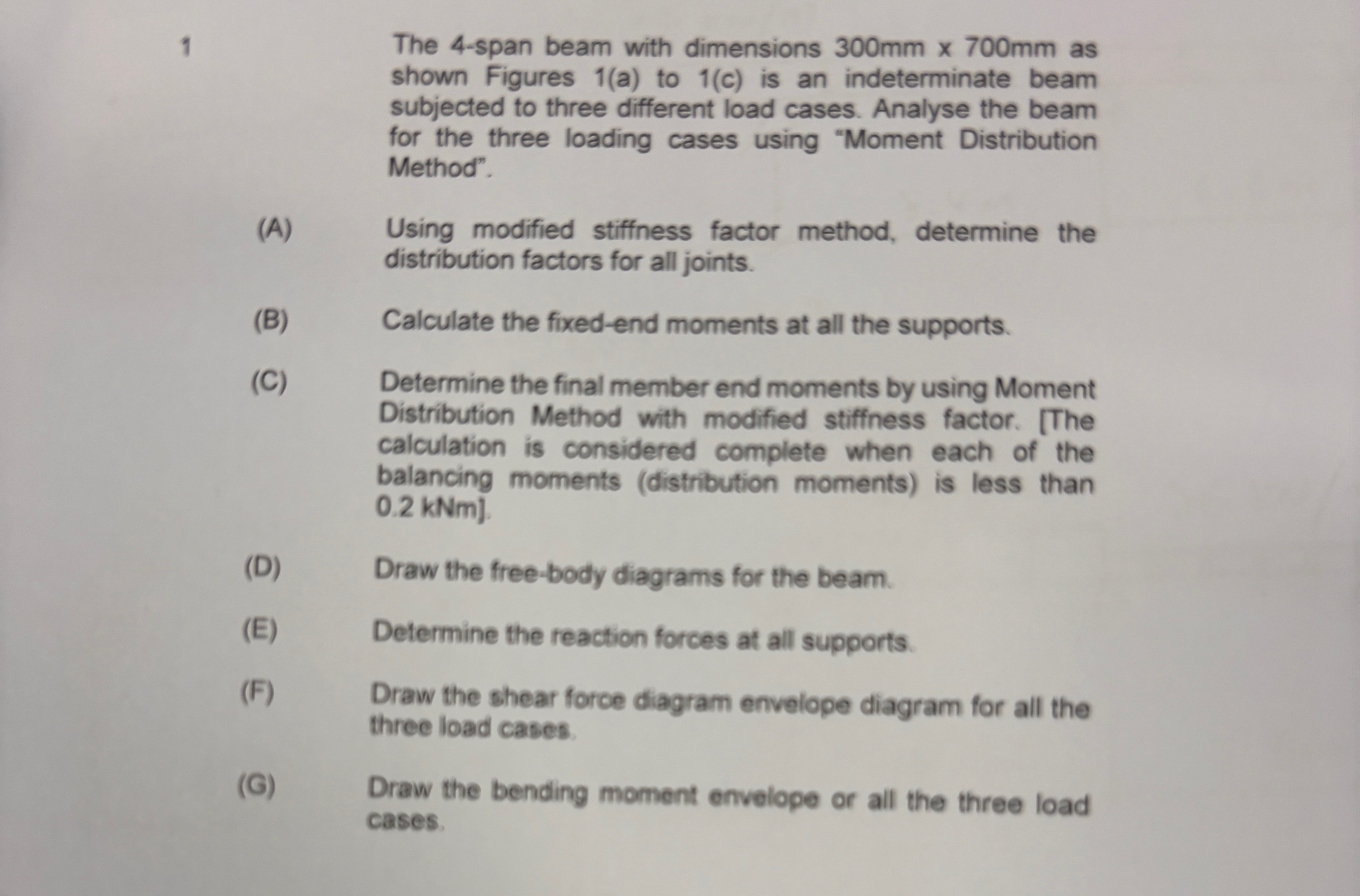  1 The 4-span beam with dimensions 300mm700mm as shown Figures 1(a)