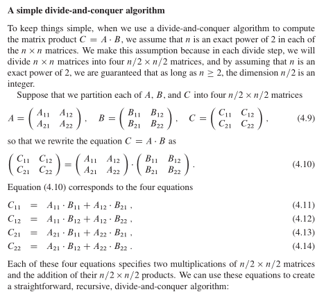 From text book: 4. In equation (4.10) of CLRS, we see that