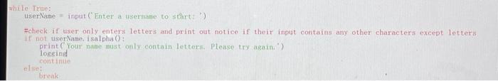 How to change this code to try and except in python? while