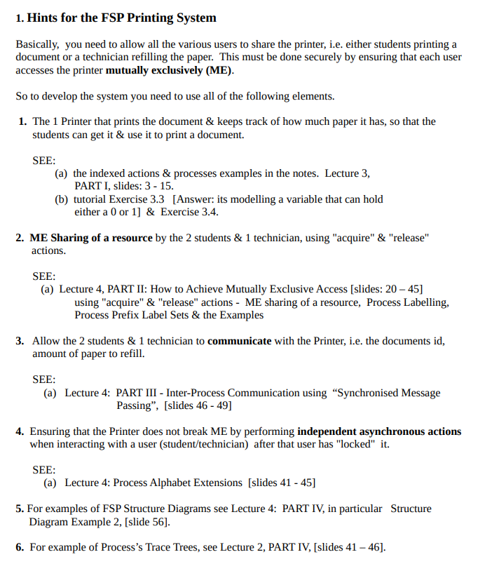 I was given this homework, It's my first time using LTSA, even