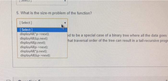Select) 2. What is the stopping condition of your program? Selecta 3.