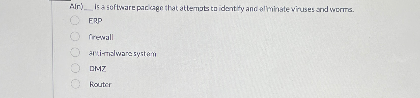  A(N) blank is a software package that attempts to identify and
