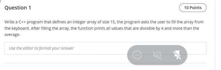  Question 1 10 Points Write a C++ program that defines an