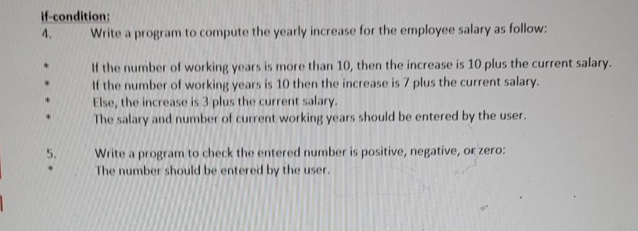  code in python please If-condition: 4. Write a program to compute