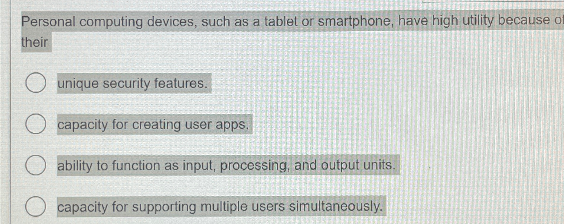  Personal computing devices, such as a tablet or smartphone, have high