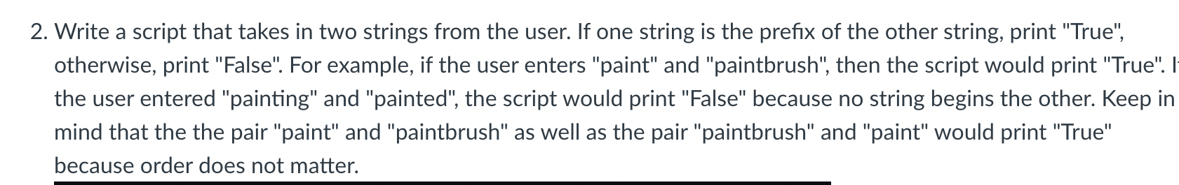 Python. Please explain what the code does. 2. Write a script that