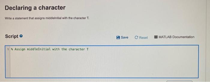  The answer is not "T" or 'T' please type the codes