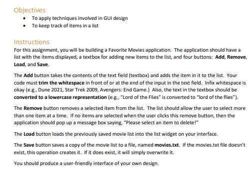  Must use scene builder and Java. Must show the scene builder