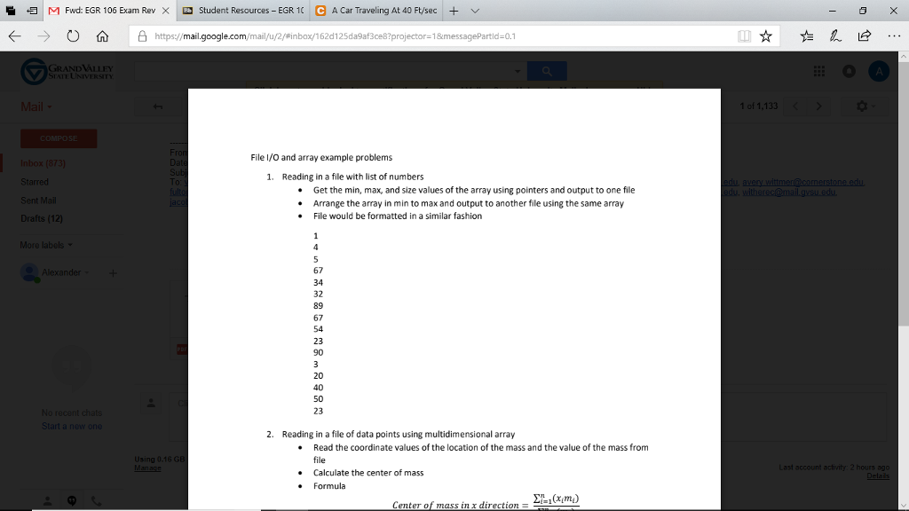 i need a c code for number 1 EG 106 sam Ra