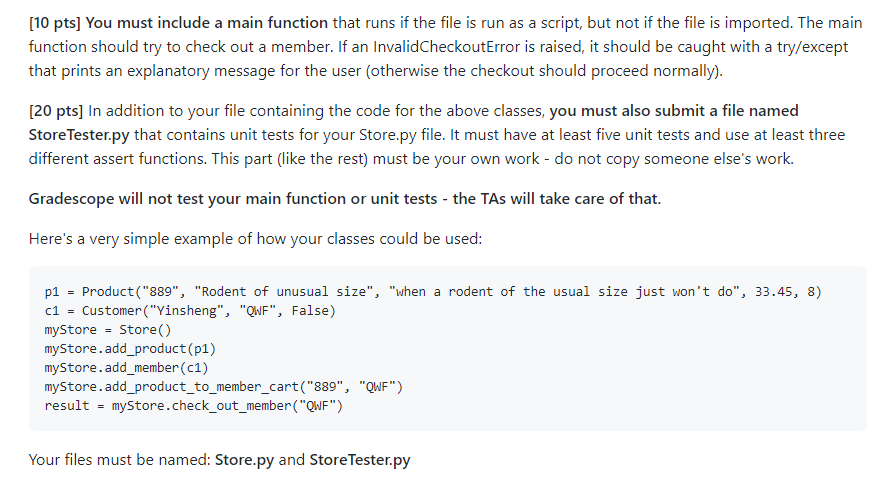 a good. Thank you. project-2 [70 pts] You will be writing a