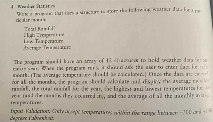 Rain: The average monthly rain is total rain of 12 months then