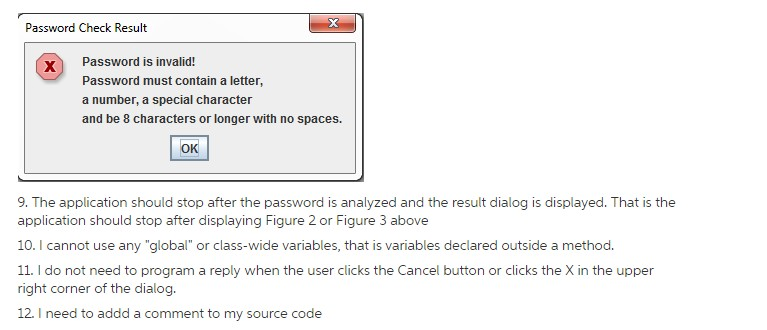 and/or StringBuilder classes and the application requires two classes. The first class