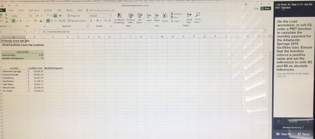 need help with the formulas for these two problems! 1. 2. Secure