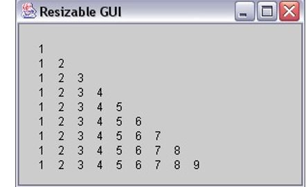 JAVA Write a program that displays numbers as shown below. The number