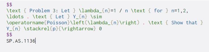  $$ \text { Problem 3: Let} \lambda_{n}=1 / n \text {