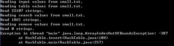 How to fix this exception? Please help! the small file is a