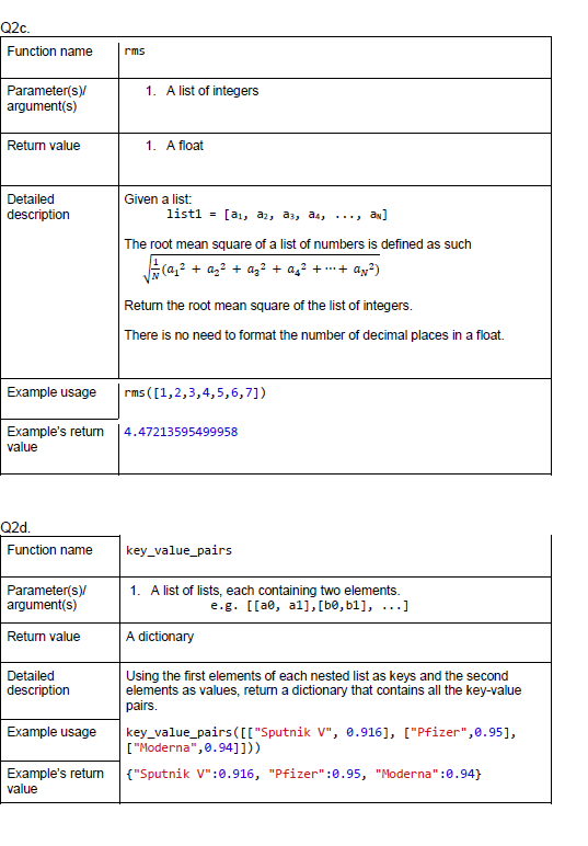 a list of integers 2. an integer Return value An integer Detailed