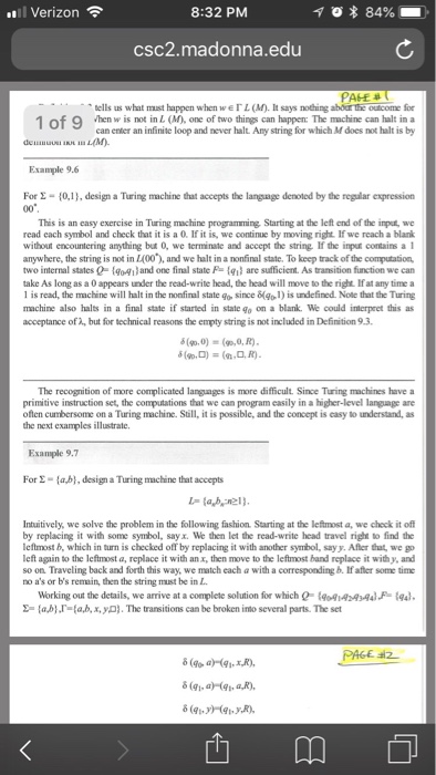 presented with the inputs aba and aaabbb.Sae