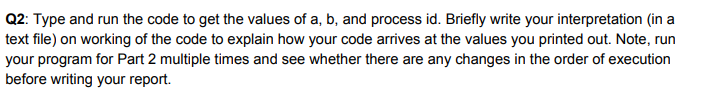 fork() system call statements placed at different points in the code to