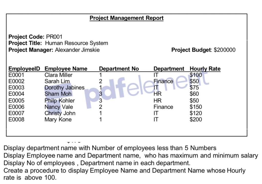 please help me all these question by sql coding like select ...