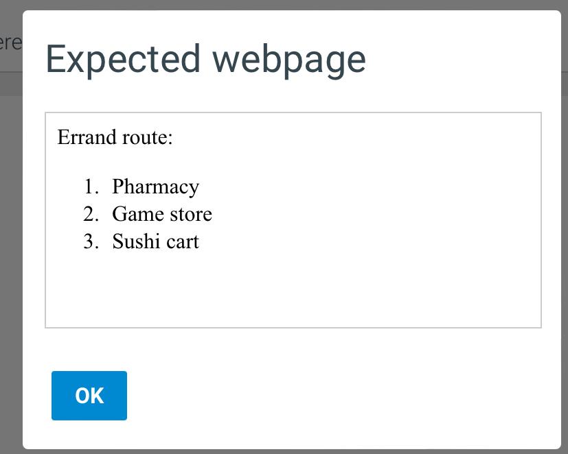 3.1.1: Lists 379490.2415576.qx3zqy7 Jump to level 1 1 Modify the errand route