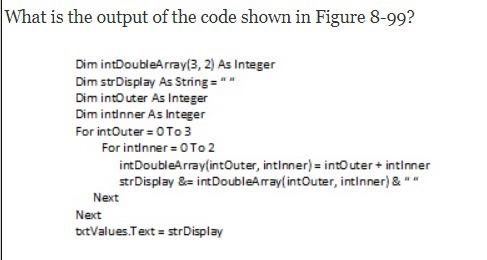  i need help with these two in visual basic What is